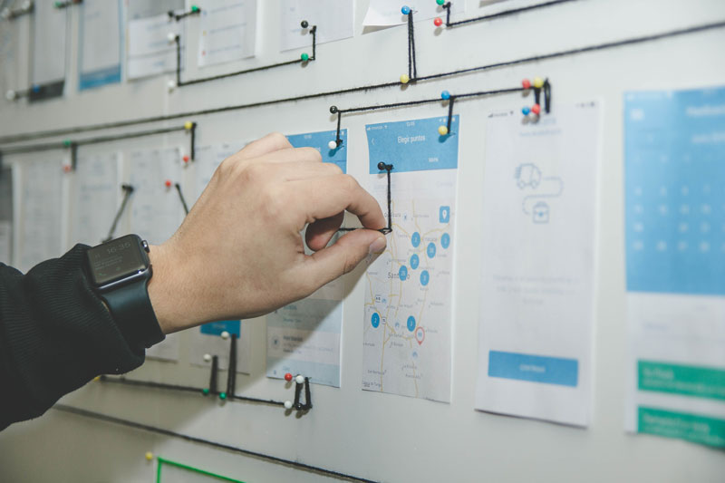3 Wireframes en User Flows