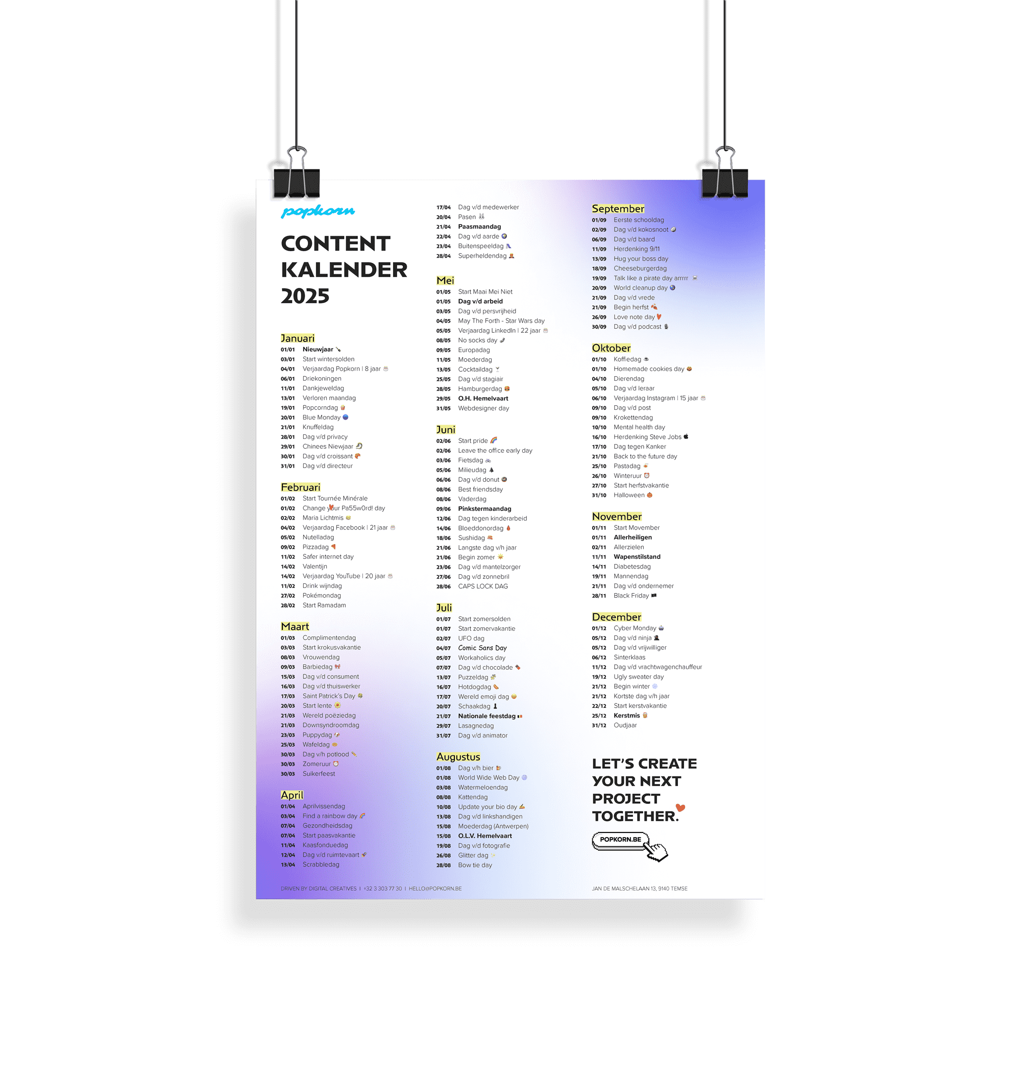 Wat een contentkalender voor jou kan doen